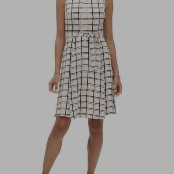 BANANA REPUBLIC SIZE 8 PLAID DRESS SUMMER BEACH VACATION GUC - Picture 16 of 16